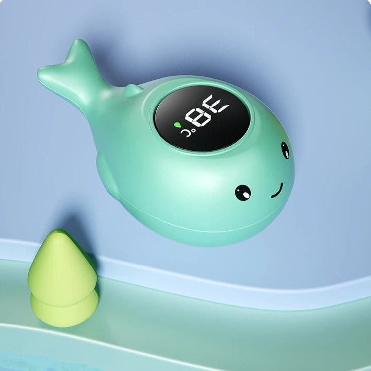 Medidor de temperatura de baño para bebé, medidor de temperatura de baño Digital flotante para agua, pantalla LED, probador de temperatura, dibujos animados de seguridad