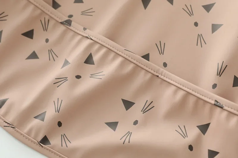 Babero suave impermeable para bebé, paño de alimentación ajustable de manga larga para niño pequeño y niña, bata de pintura, delantal para comer comida infantil