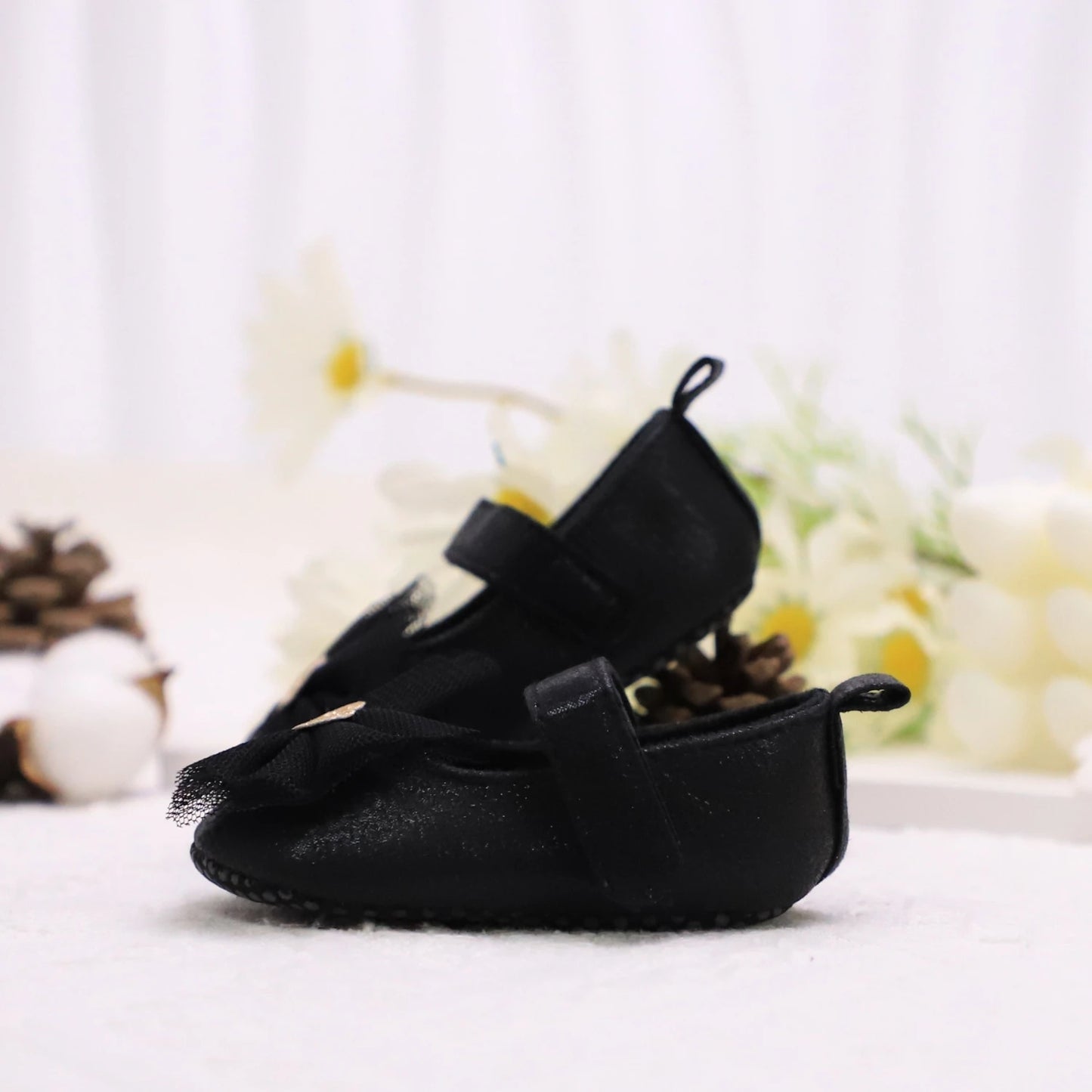 Zapatos de paso para bebé, primer par de zapatos para niños pequeños, zapatos de bebé, zapatos de moda antideslizantes transpirables para niñas, estilo de encaje de princesa
