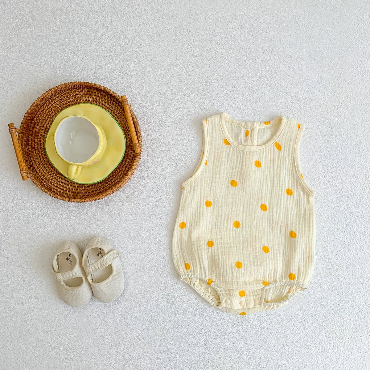 2023 nuevo en verano, trajes de algodón de tela arrugada para bebés recién nacidos, monos informales para niños, monos para niños pequeños