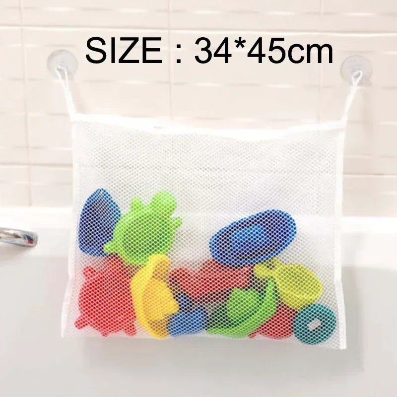Juguete para Baby Shower, bolsa de almacenamiento de juguetes con forma de rana y pato, ventosa fuerte, bolsa de juego para Baby Shower, organizador de baño, juguete de agua