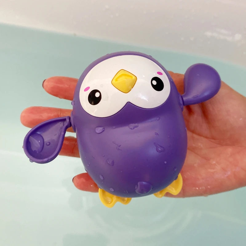 Juguete de baño para bebé, bonito pato, pingüino, huevo, rociador de agua, rociador de baño, ducha rociadora, juguetes de agua para nadar, regalo para niños
