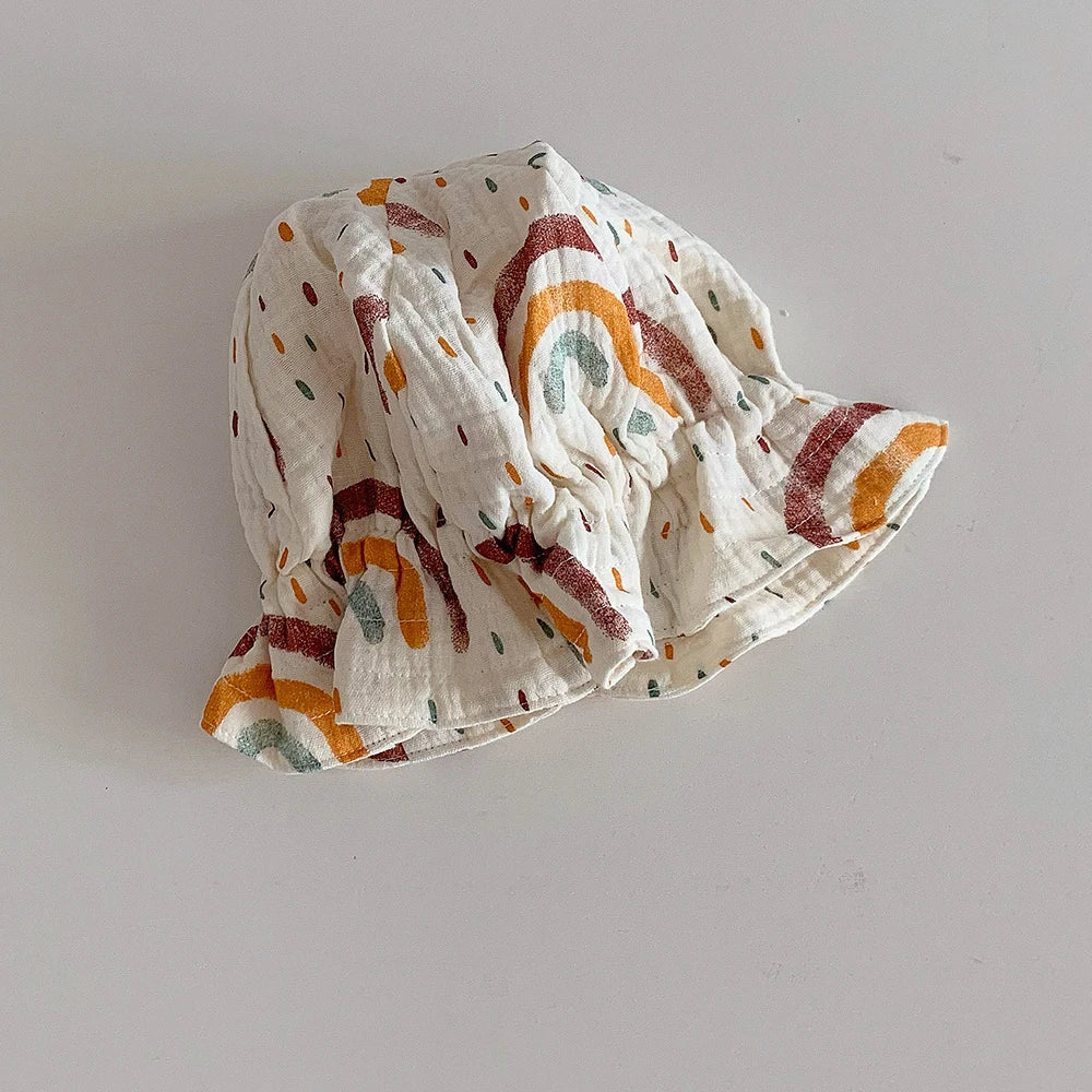 Sombrero de bebé de estilo coreano, sombrero de cubo para bebé recién nacido de verano, sombreros para el sol para niños, gorra de Panamá para niños, gorra de playa para viajes al aire libre, 1 unidad