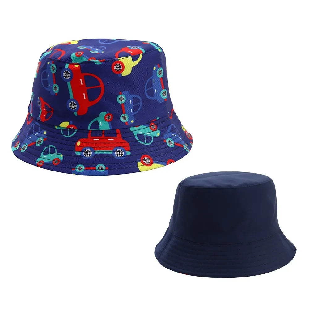 Sombrero de pescador de doble cara para bebé, bonito unicornio con letras bordadas, gorra de pescador para niños y niñas, sombrero para el sol para niño al aire libre para primavera y verano