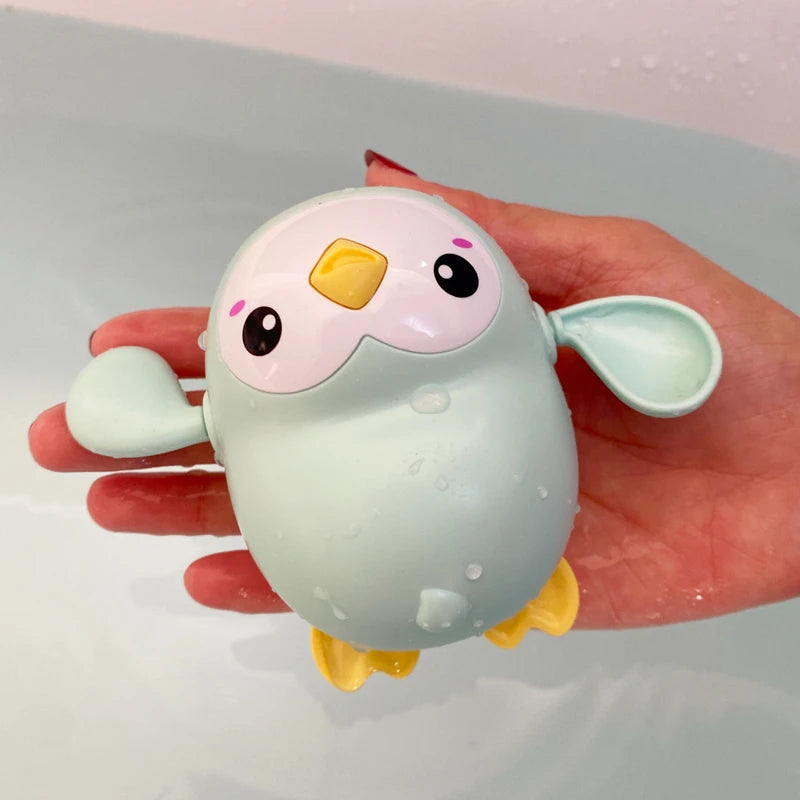 Juguetes de baño para bebé, bonito baño, tortuga, ballena, piscina, playa, cadena clásica, mecanismo de relojería, juguete de agua para niños, juguetes para jugar en el agua