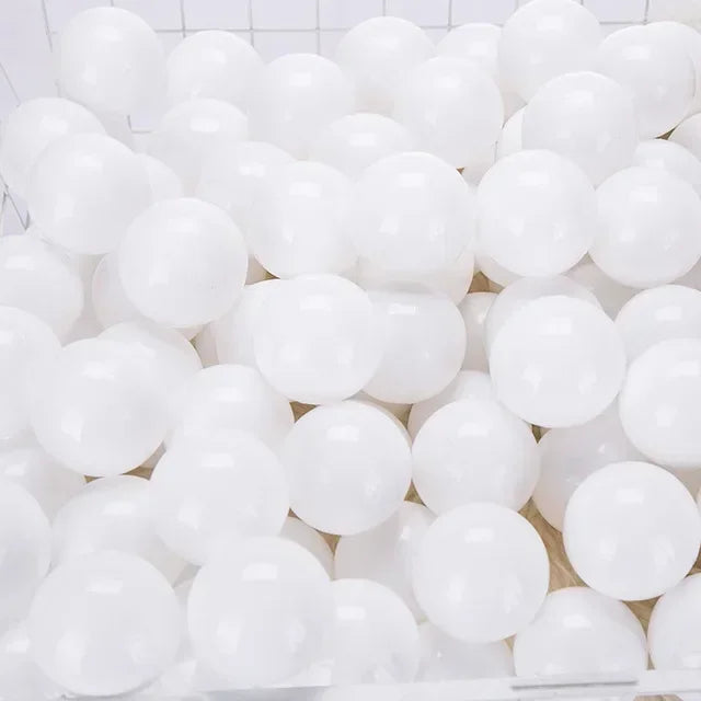 50 Uds. Bolas de plástico de colores para bebé, piscina de agua, pelota de ola oceánica, piscina para niños con aro de baloncesto, casa de juegos, tiendas de campaña al aire libre, accesorios de juguete