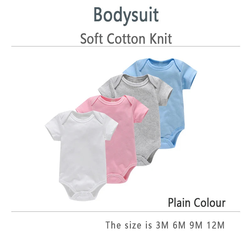 Ropa de bebé, Body para niño/niña, ropa de verano, pelele de Color sólido, mono de algodón suave para recién nacidos, novedad de 2024
