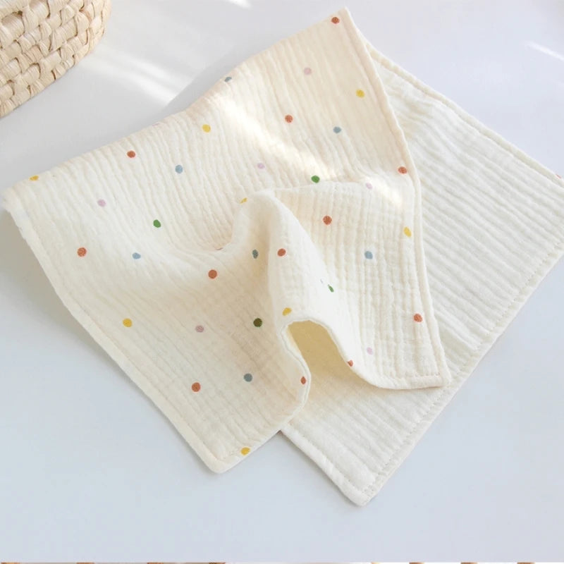Toalla de muselina de algodón para la cara del bebé, paño largo para eructar para recién nacidos, toallas de mano para guardería, Baberos babeantes, toallita, artículos para bebé