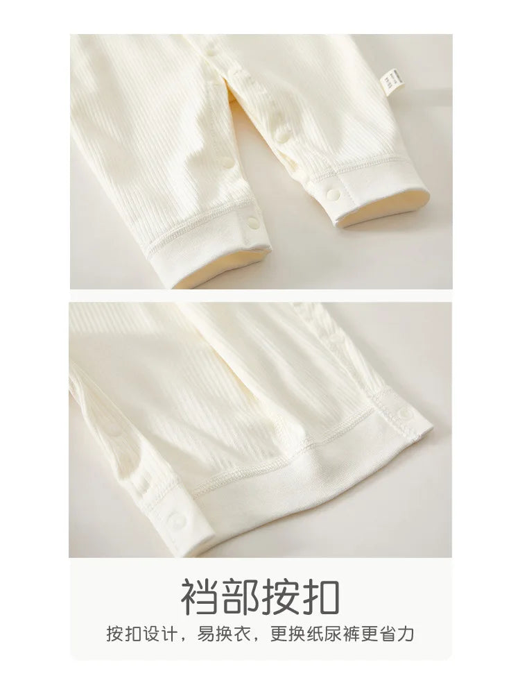 AYNIGIELL Mono para bebé, ropa de dormir de primavera y otoño, ropa de algodón puro para recién nacidos de 0 a 18 meses, mono para niños y niñas