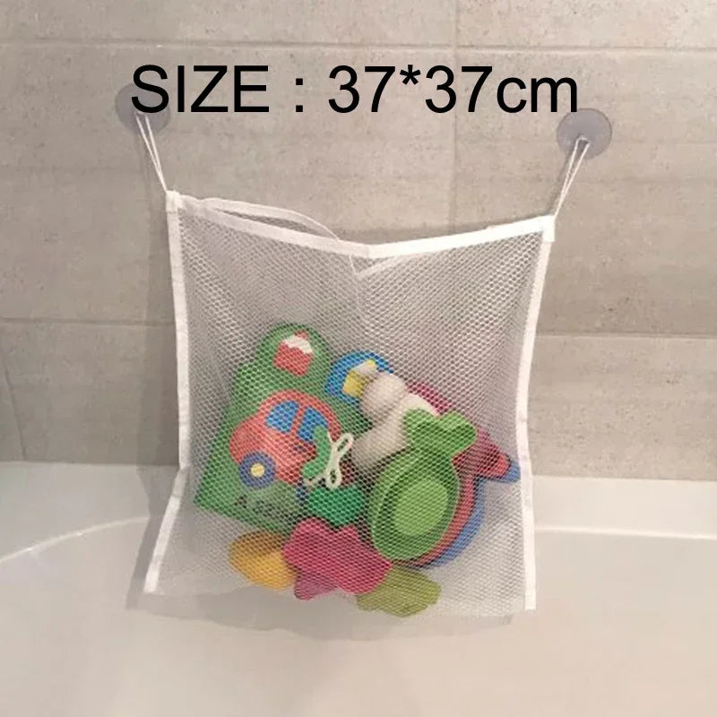 Juguete para Baby Shower, bolsa de almacenamiento de juguetes con forma de rana y pato, ventosa fuerte, bolsa de juego para Baby Shower, organizador de baño, juguete de agua