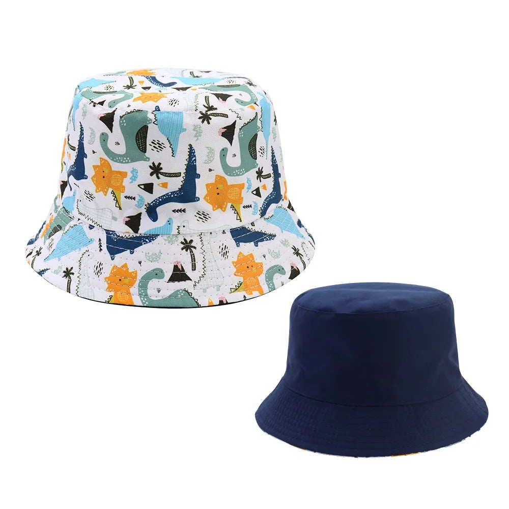 Sombrero de pescador de doble cara para bebé, bonito unicornio con letras bordadas, gorra de pescador para niños y niñas, sombrero para el sol para niño al aire libre para primavera y verano
