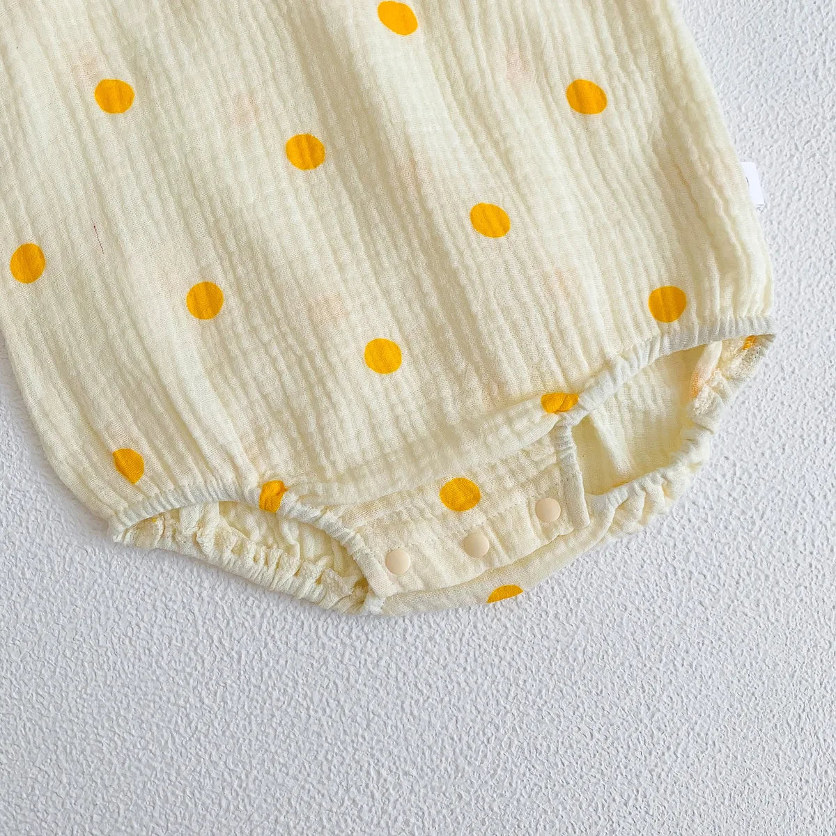 2023 nuevo en verano, trajes de algodón de tela arrugada para bebés recién nacidos, monos informales para niños, monos para niños pequeños