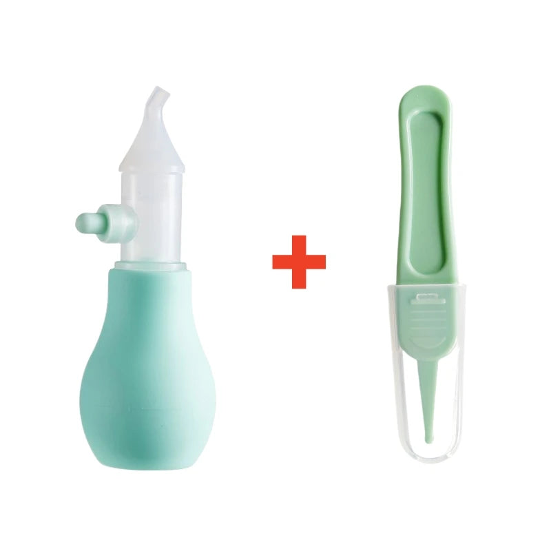 Aspirador Nasal de silicona para bebé, bomba de succión, limpiador de nariz, dispositivo de limpieza de nariz relajante, herramientas de limpieza Nasal
