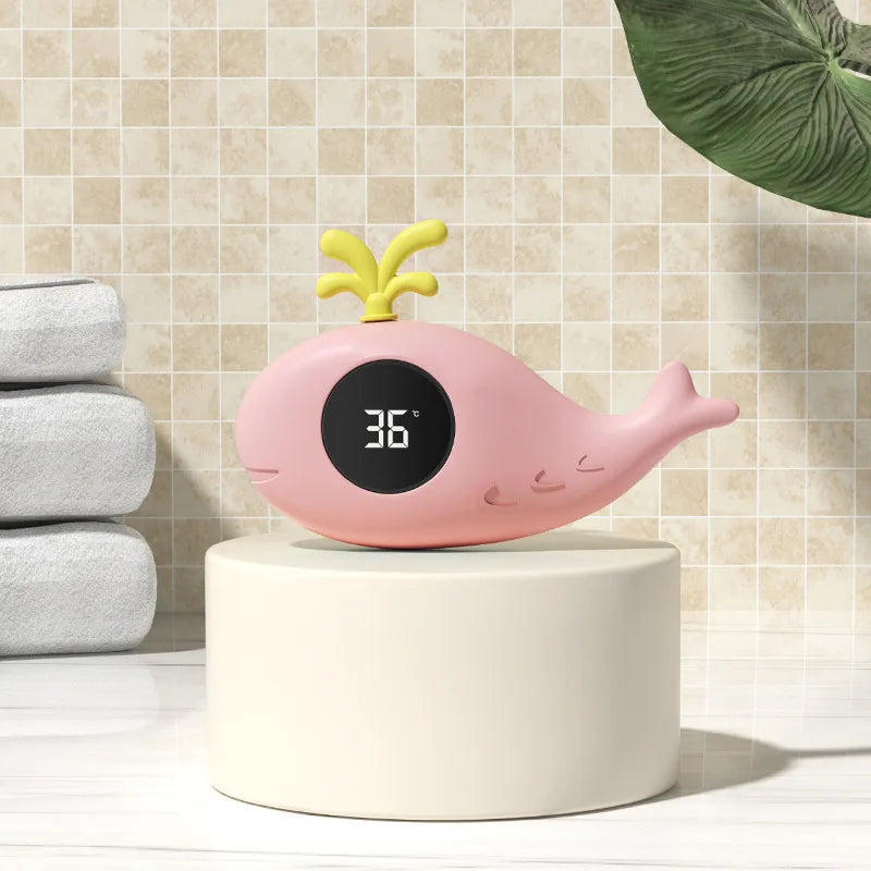 Medidor de temperatura de baño para bebé, medidor de temperatura de baño Digital flotante para agua, pantalla LED, probador de temperatura, dibujos animados de seguridad