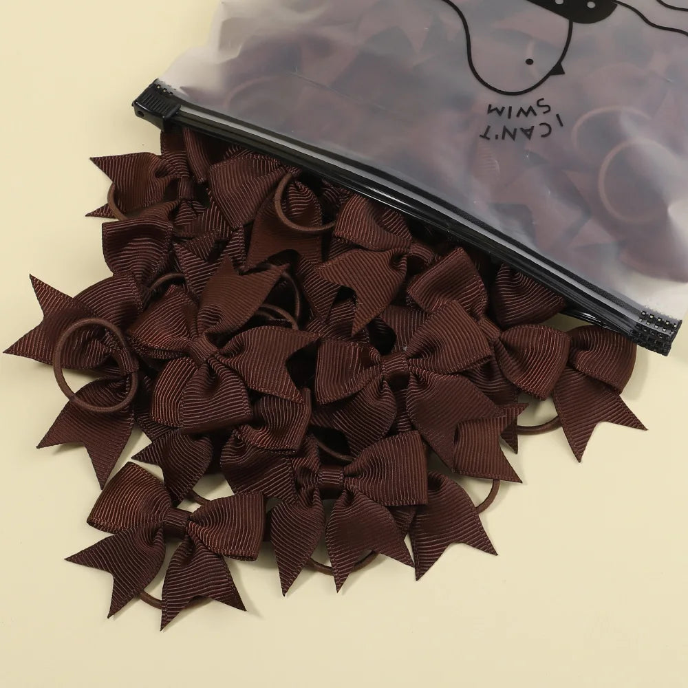 5/10/20 piezas Mini lazos sólidos bandas elásticas para el cabello niños niñas pequeña banda de goma cuerda para el cabello Cola de Caballo titular accesorios para el cabello