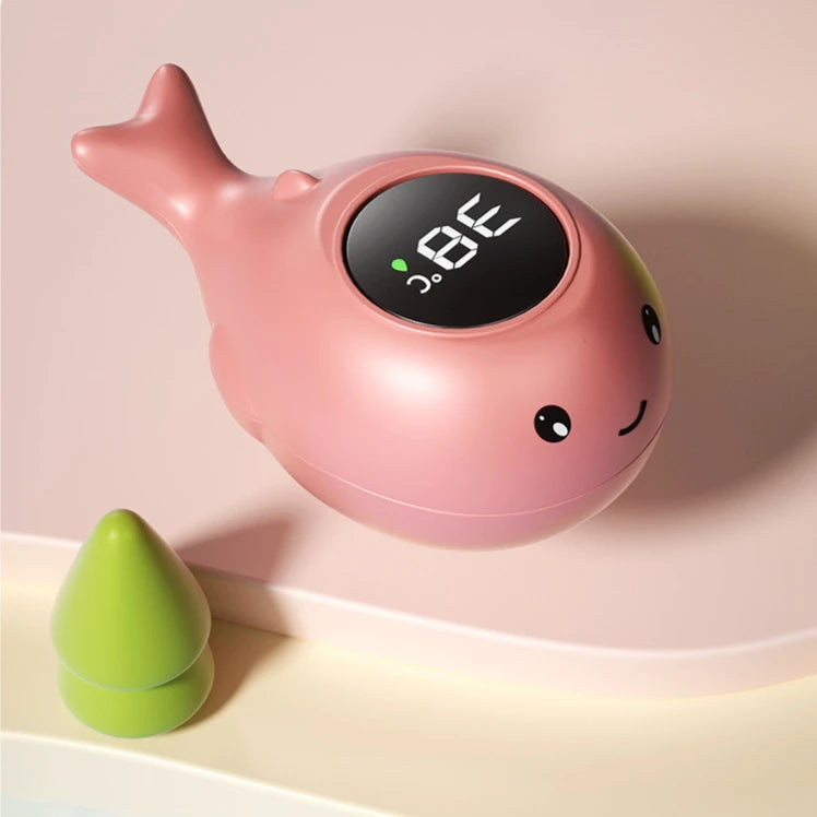 Medidor de temperatura de baño para bebé, medidor de temperatura de baño Digital flotante para agua, pantalla LED, probador de temperatura, dibujos animados de seguridad