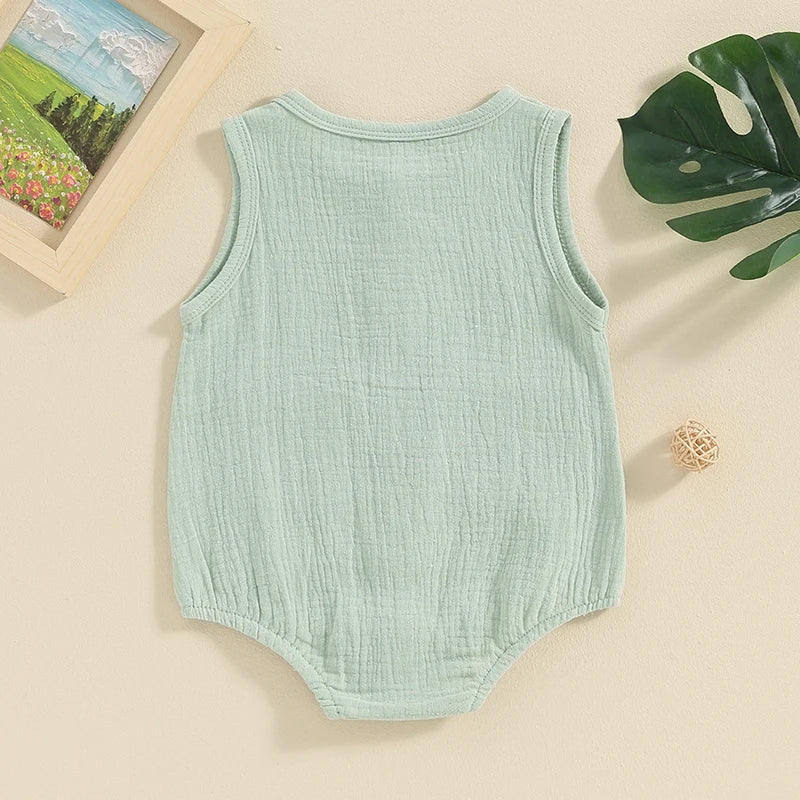 Pudcoco-ropa de verano para bebé y niño, pelele acanalado de manga corta, monos sólidos, traje para niña pequeña, Mono para niña recién nacida de 0 a 18M