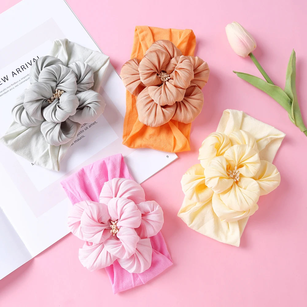 1 Uds. Diadema para recién nacidos y niños pequeños, diadema de nailon suave para niñas, accesorio para el cabello Adorable elástico para uso diario, paquete individual