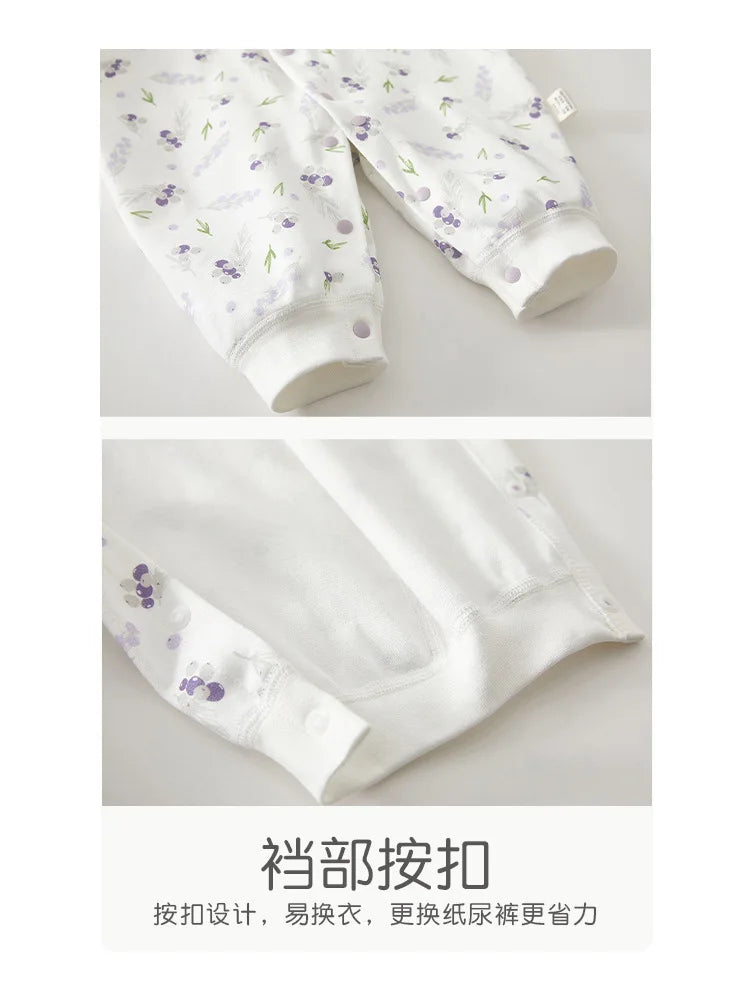 AYNIGIELL ropa de bebé primavera otoño ropa interior de algodón puro mono recién nacido mameluco de manga larga ropa de descanso traje mono