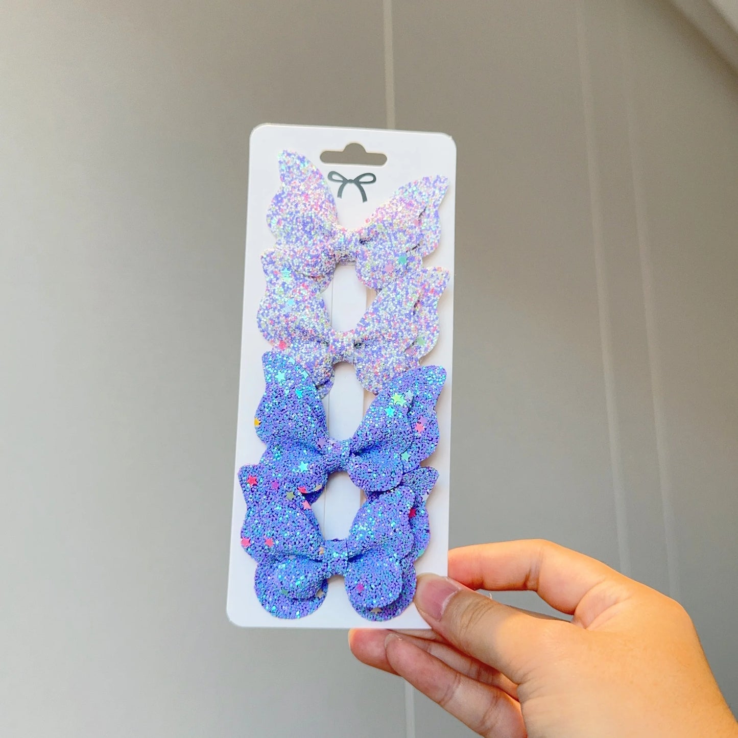 4 Uds. De lazos para el pelo de mariposa lisos y pinzas para el pelo para niñas, accesorios para el cabello de cuero para niños, horquillas, pasadores, tocados de regalo
