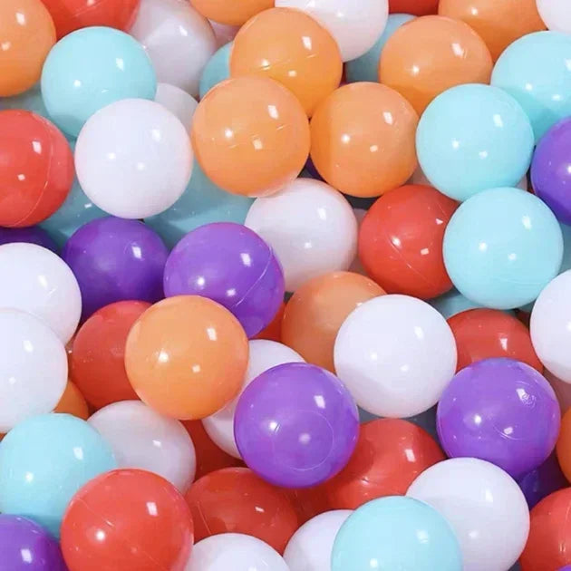 50 Uds. Bolas de plástico de colores para bebé, piscina de agua, pelota de ola oceánica, piscina para niños con aro de baloncesto, casa de juegos, tiendas de campaña al aire libre, accesorios de juguete