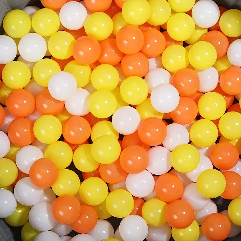 50 Uds. Bolas de plástico de colores para bebé, piscina de agua, pelota de ola oceánica, piscina para niños con aro de baloncesto, casa de juegos, tiendas de campaña al aire libre, accesorios de juguete