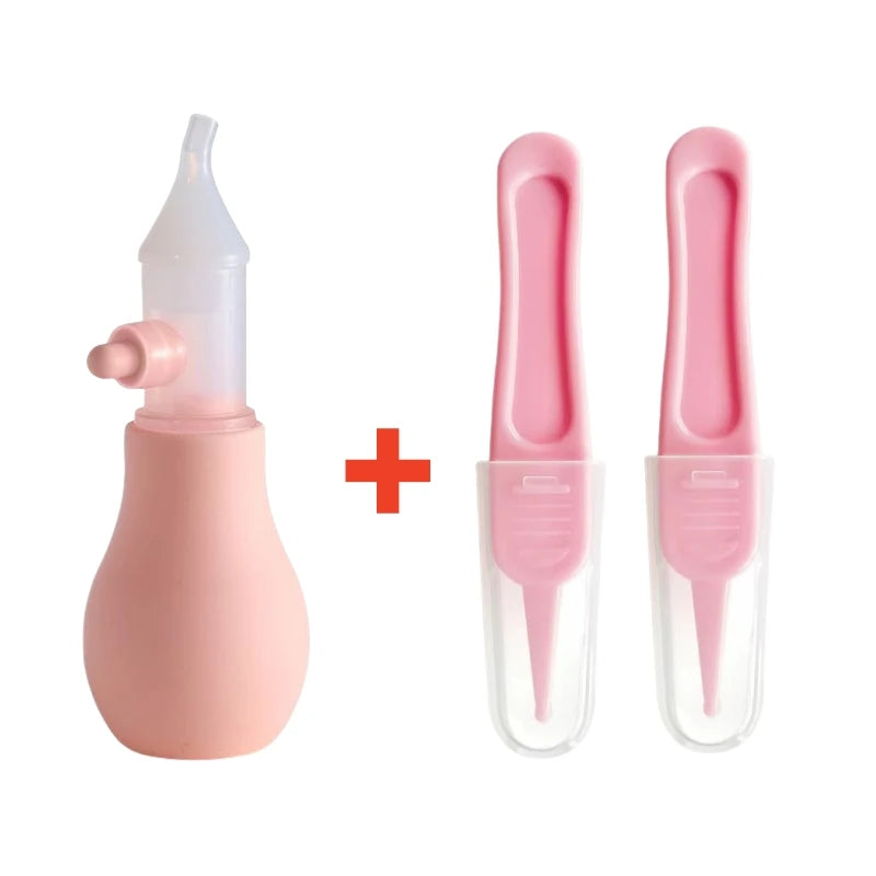 Aspirador Nasal de silicona para bebé, bomba de succión, limpiador de nariz, dispositivo de limpieza de nariz relajante, herramientas de limpieza Nasal