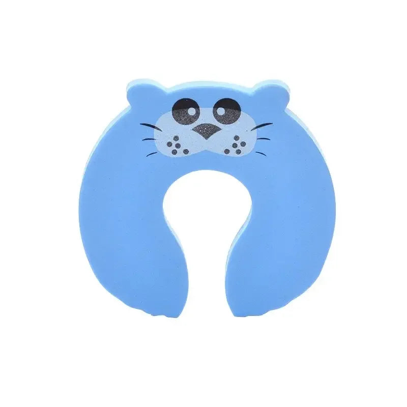 Tope de puerta de seguridad para bebé, bloque de puerta de animales de dibujos animados de mano antipellizco, protección de seguridad gruesa para niños, Protector de dedo, 2/5 Uds.