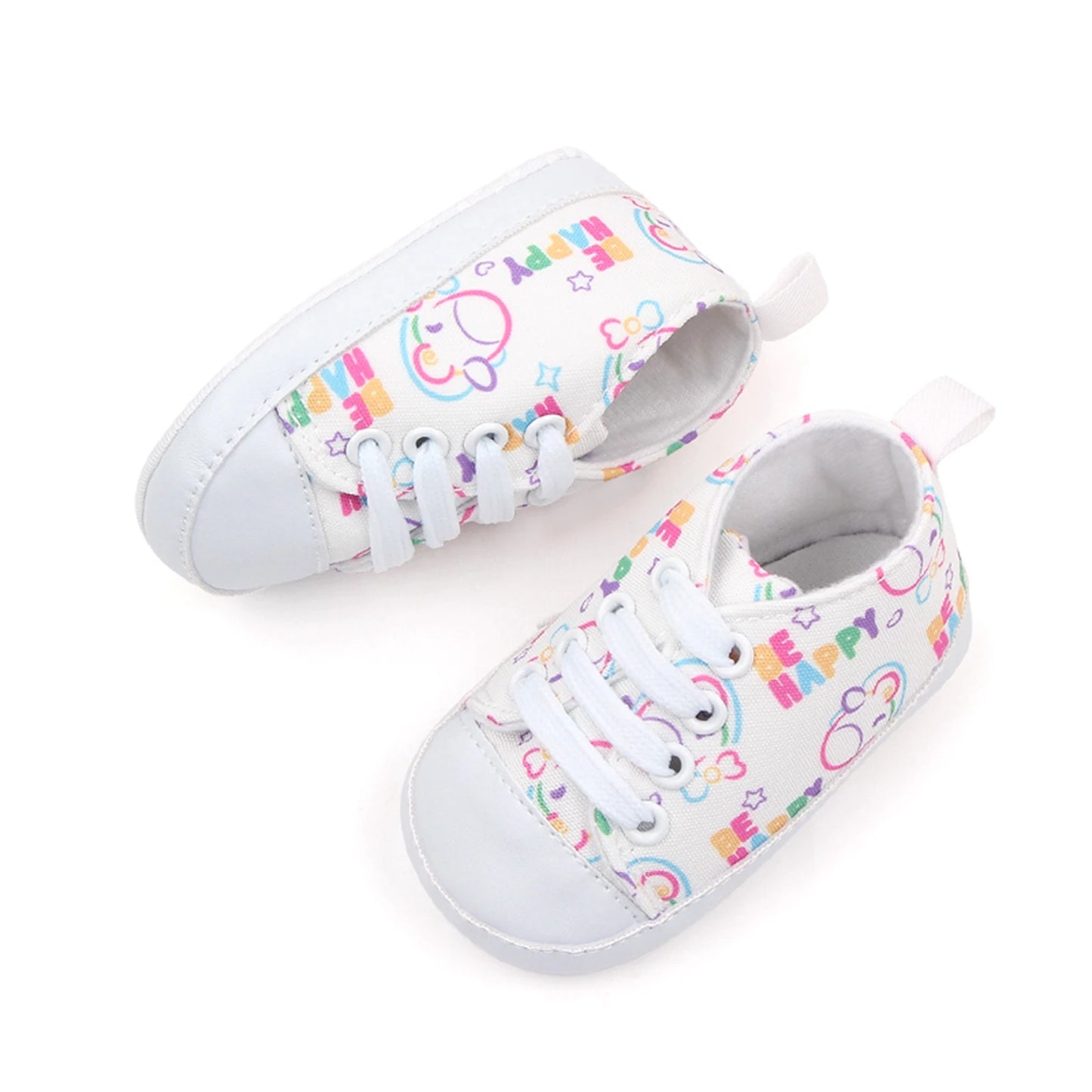 Zapatos de cuna para bebés, niños y niñas, zapatillas con estampado de dibujos animados, zapatillas antideslizantes para primeros pasos de 0 a 18M
