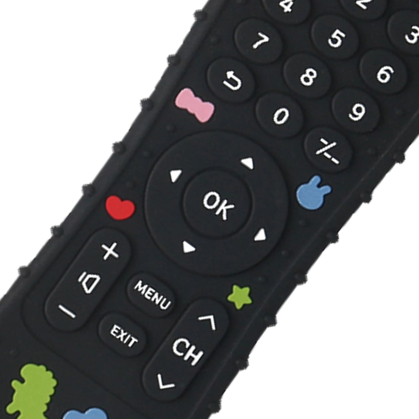 1 juguetes de silicona para bebés, juguete mordedor con forma de Control remoto de TV, sin BPA, juguete para masticar durante la dentición, accesorios sensoriales para bebés