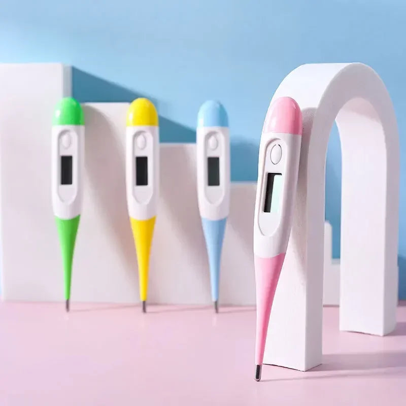 Termómetro Digital electrónico, cabezal suave, botiquín de primeros auxilios para el hogar, instrumento de medición de temperatura de axila Oral para cabeza de bebé y adulto