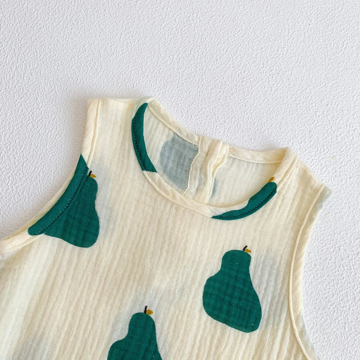 2023 nuevo en verano, trajes de algodón de tela arrugada para bebés recién nacidos, monos informales para niños, monos para niños pequeños
