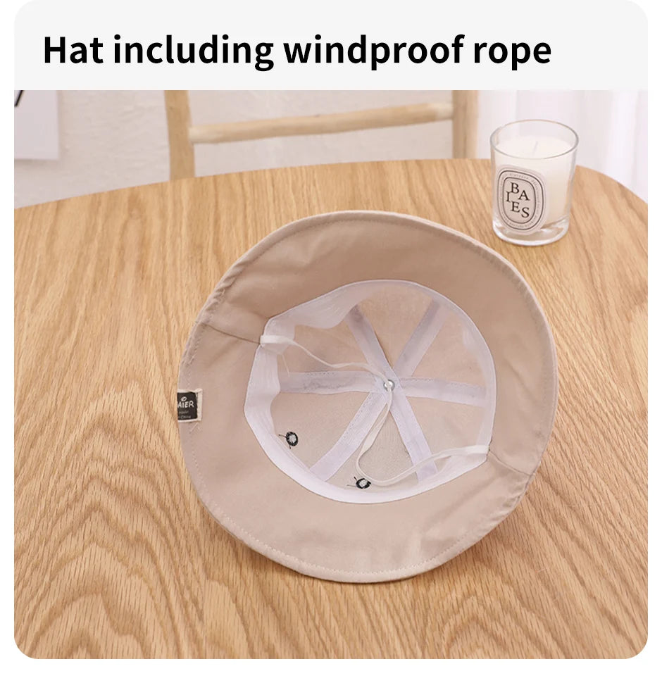 Lindo oso bebé cubo sombrero con orejas niño niña algodón niños sombrero de sol al aire libre verano niño Panamá gorra