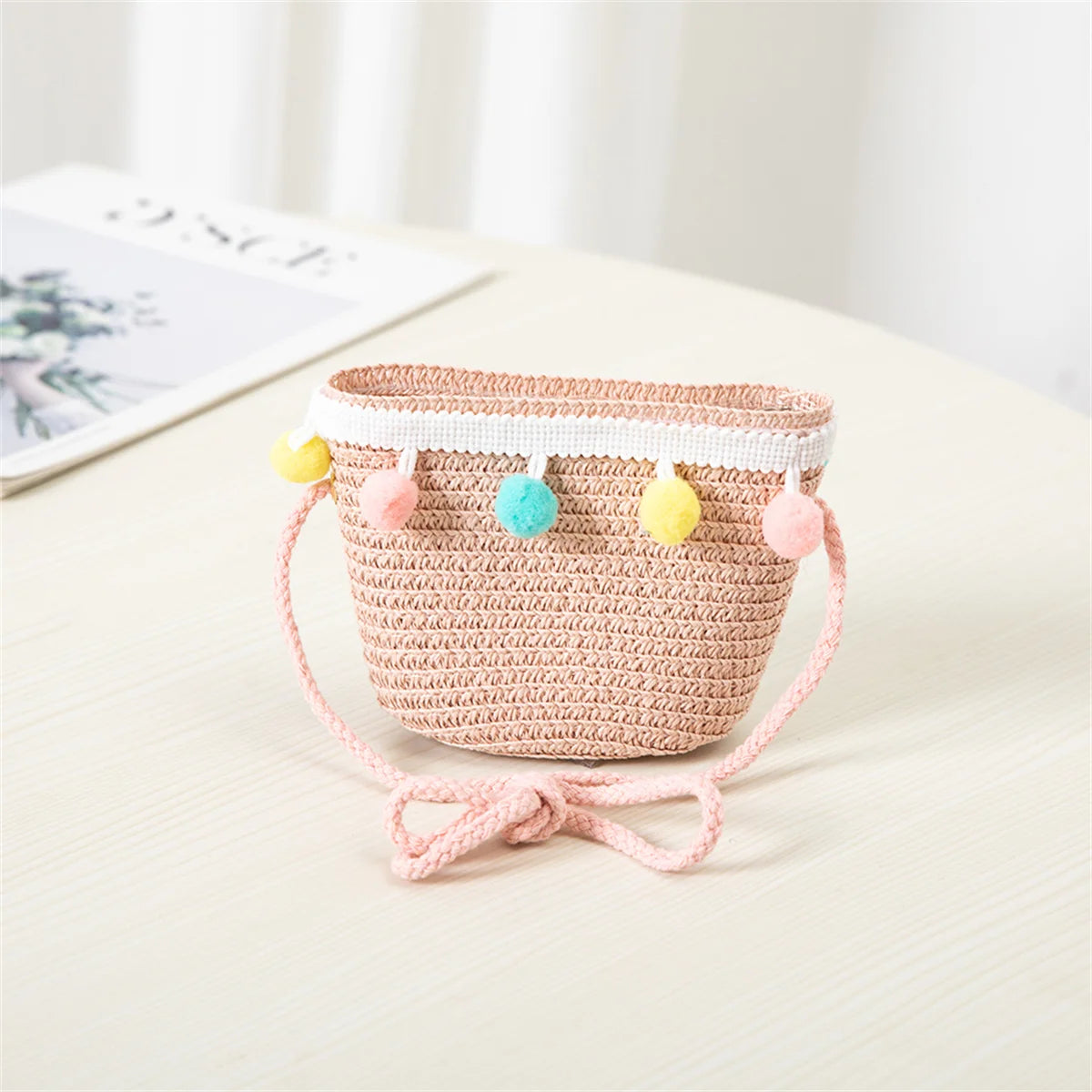 Niños Niñas moda de verano niños protector solar sombrero de paja bolsa para niñas sombrero fresco niña lindo transpirable BabyAccessories