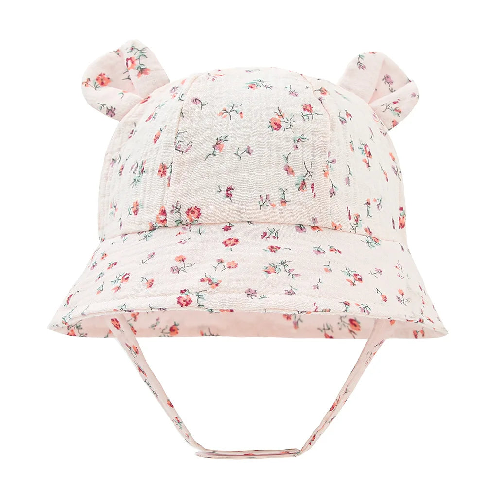 Sombrero de cubo para bebé, gorro de pescador de algodón para niño y niña, gorra de sol UV, accesorios infantiles