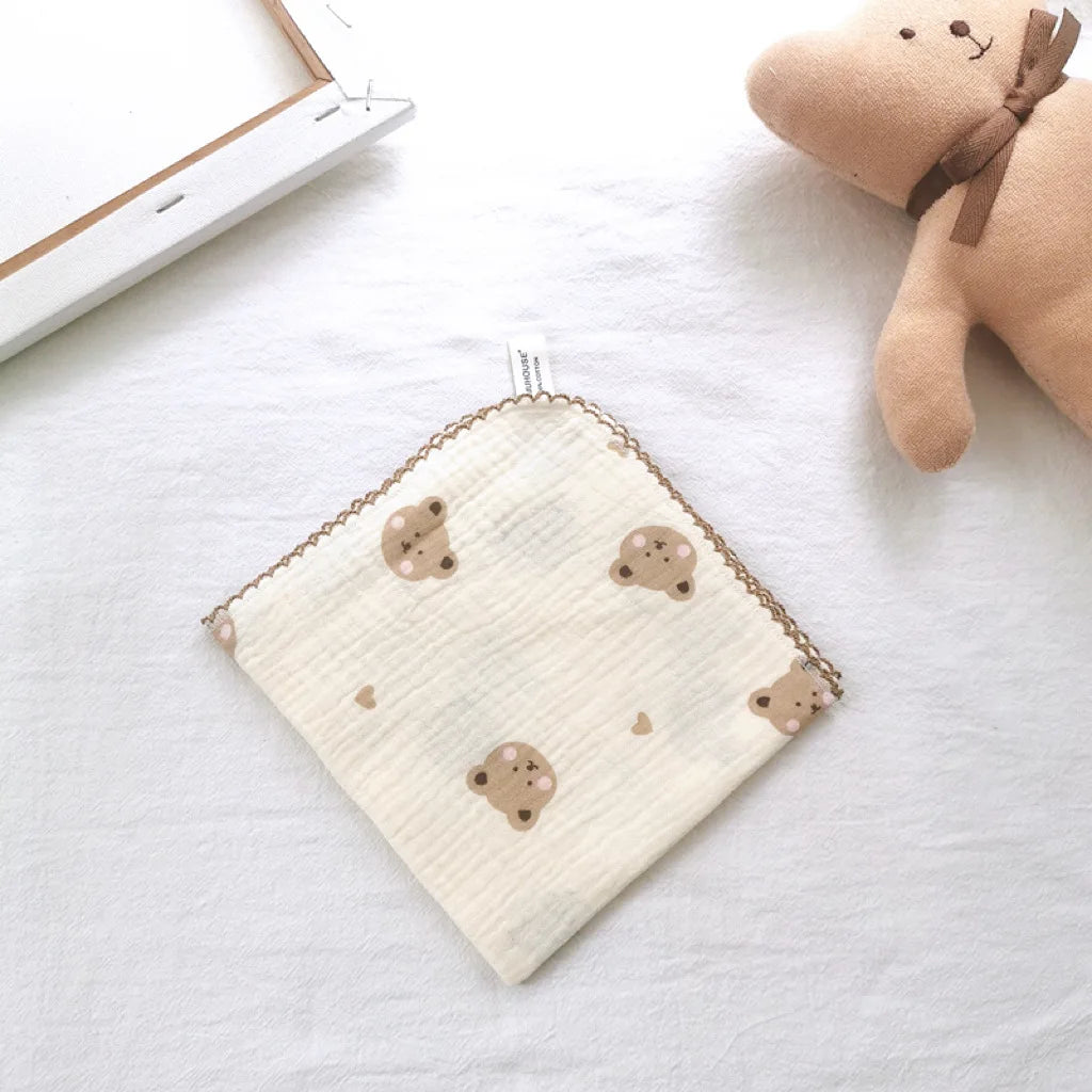 Toalla de algodón para la cara del bebé, artículos para bebé recién nacido, Baberos de muselina de 4 capas para bebé, pañuelo, toalla suave para Saliva, paños triangulares para alimentación y eructar