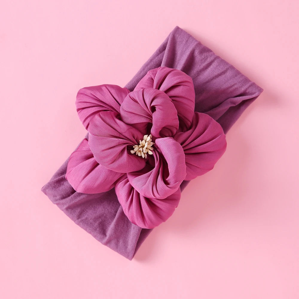 1 Uds. Diadema para recién nacidos y niños pequeños, diadema de nailon suave para niñas, accesorio para el cabello Adorable elástico para uso diario, paquete individual