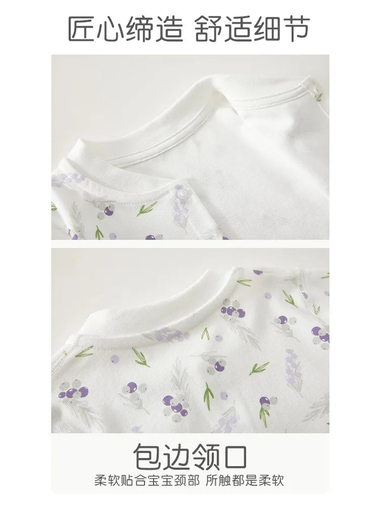 AYNIGIELL ropa de bebé primavera otoño ropa interior de algodón puro mono recién nacido mameluco de manga larga ropa de descanso traje mono