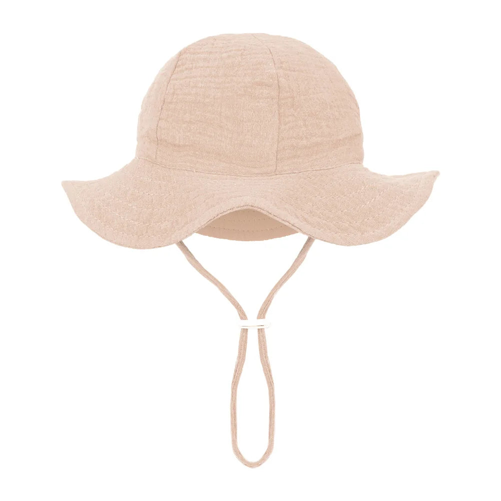 Sombreros de cubo de algodón para bebé, gorros con protección solar para exteriores para niños y niñas, sombrero panamá estampado, sombrero de pesca de playa Unisex para 3-12 meses