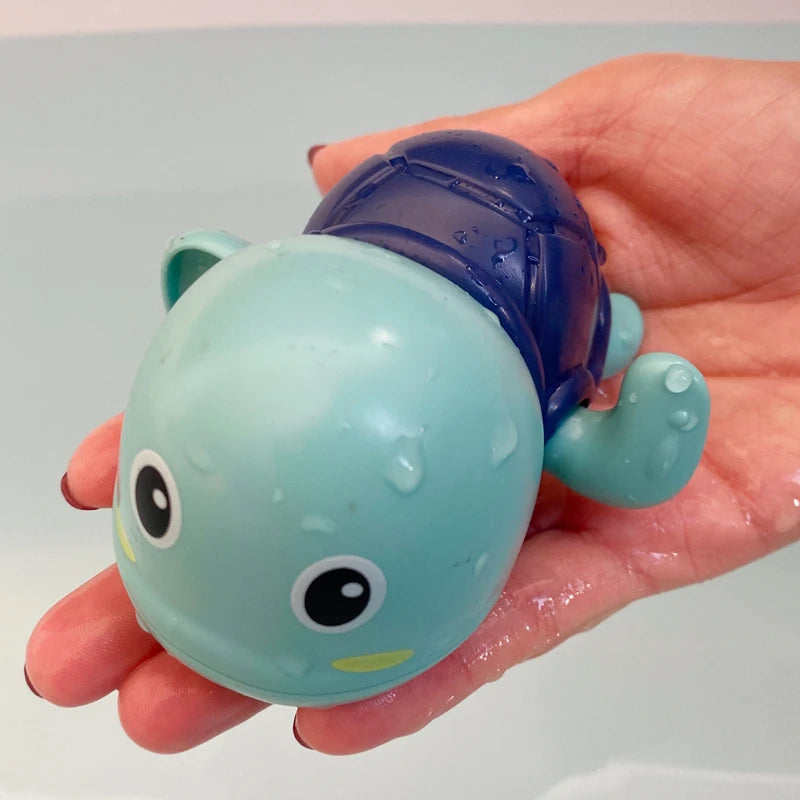 Juguetes de baño para bebé, bonito baño, tortuga, ballena, piscina, playa, cadena clásica, mecanismo de relojería, juguete de agua para niños, juguetes para jugar en el agua