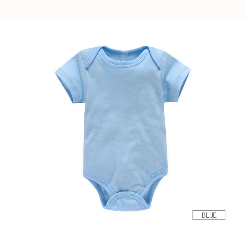 Ropa de bebé, Body para niño/niña, ropa de verano, pelele de Color sólido, mono de algodón suave para recién nacidos, novedad de 2024