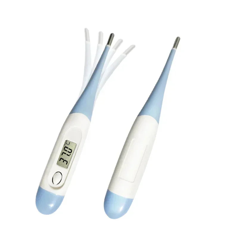 Termómetro Digital electrónico, cabezal suave, botiquín de primeros auxilios para el hogar, instrumento de medición de temperatura de axila Oral para cabeza de bebé y adulto