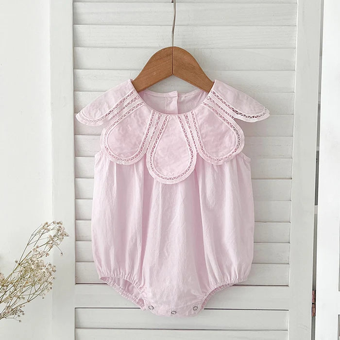 Body de verano para niña pequeña, mono sin mangas de algodón empalmado para niña recién nacida, ropa para niña de 0 a 24 meses, novedad de 2024