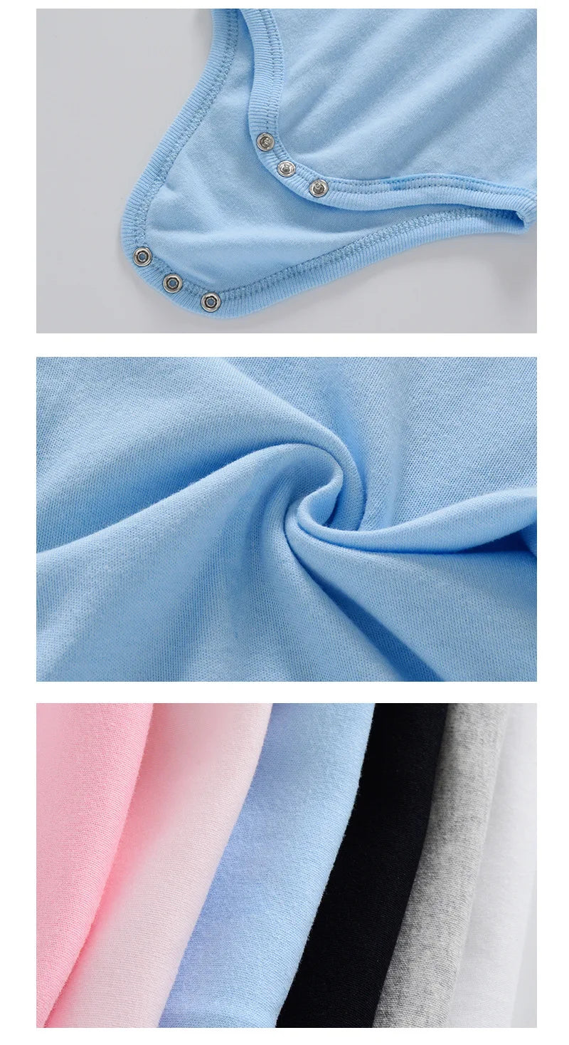 Ropa de bebé, Body para niño/niña, ropa de verano, pelele de Color sólido, mono de algodón suave para recién nacidos, novedad de 2024