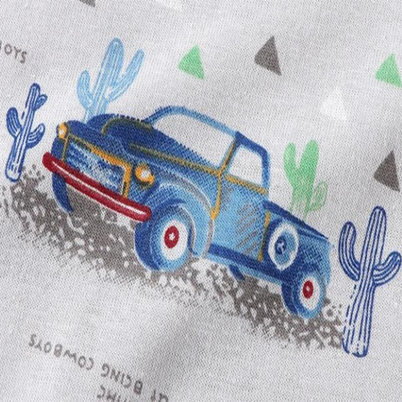Pelele de algodón para bebé, ropa de dibujos animados para niño pequeño, mono de manga corta para escalar, disfraz infantil para recién nacido, novedad de verano