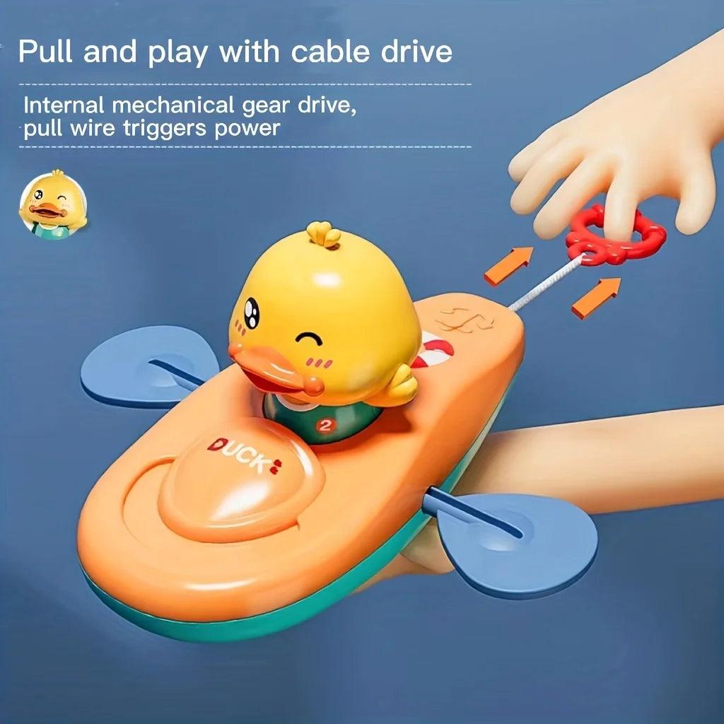 1 Pc pequeño pato amarillo Kayak juguete piscina baño juguete 1 Pc pequeño pato amarillo Kayak juguete piscina baño juguete