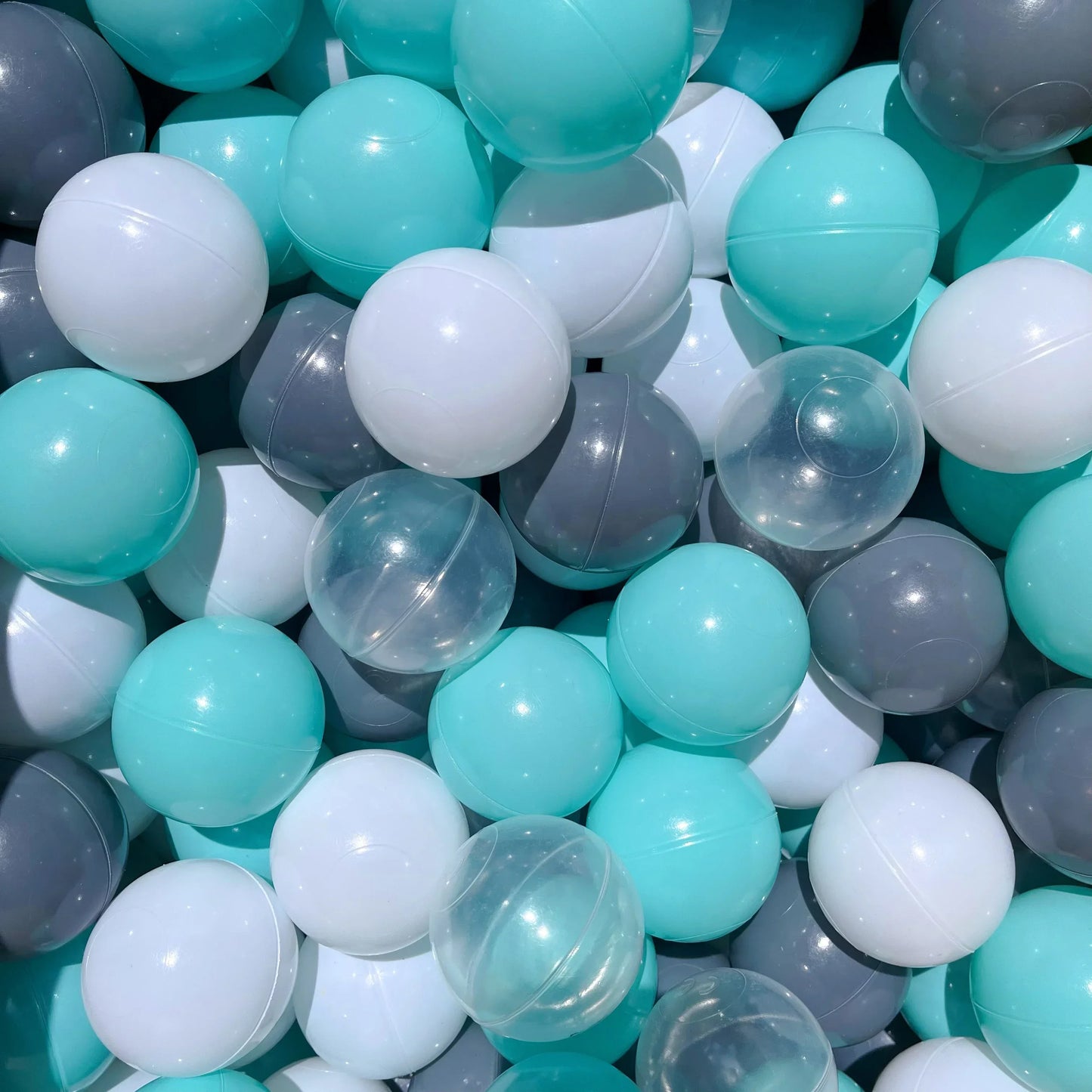 50 Uds. Bolas de plástico de colores para bebé, piscina de agua, pelota de ola oceánica, piscina para niños con aro de baloncesto, casa de juegos, tiendas de campaña al aire libre, accesorios de juguete