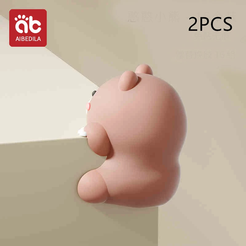 AIBEDILA niños silicona anticolisión ángulo dibujos animados lindo protección de seguridad esquina mesa pasta juegos de protección de seguridad para bebés