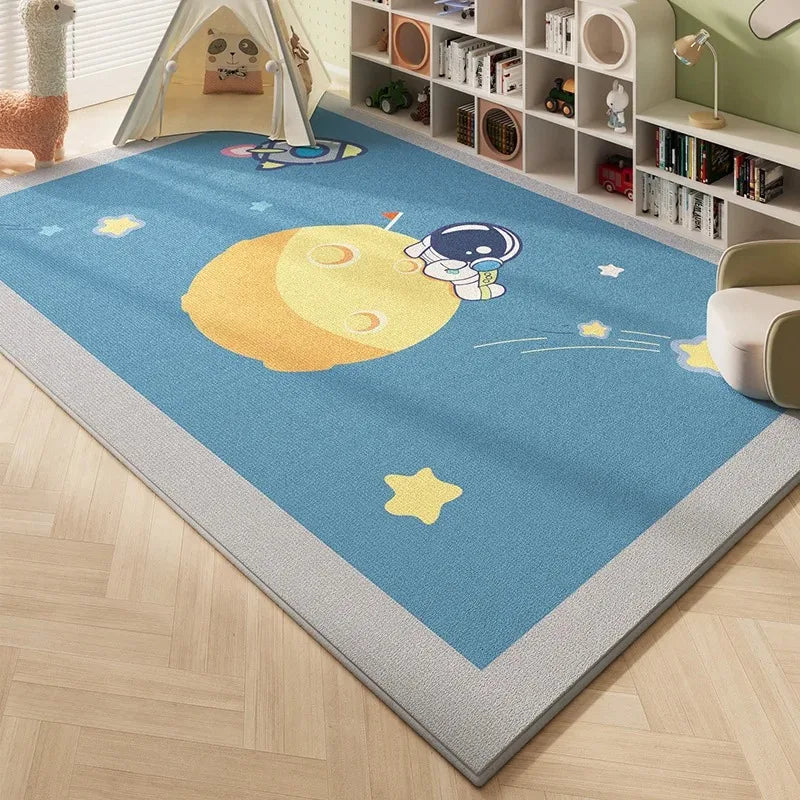 Alfombra de astronautas espaciales para sala de estar, decoración del hogar, sofá, mesa, alfombras de área grande, dormitorio, mesita de noche, alfombrilla para puerta de baño