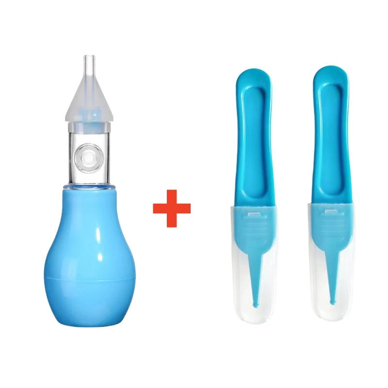 Aspirador Nasal de silicona para bebé, bomba de succión, limpiador de nariz, dispositivo de limpieza de nariz relajante, herramientas de limpieza Nasal